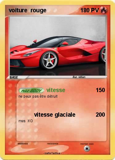 Pokemon voiture  rouge