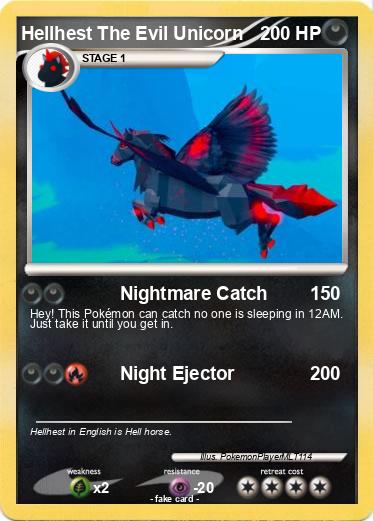 Pokemon Hellhest The Evil Unicorn