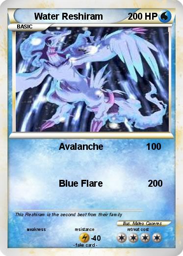 Pokemon Water Reshiram