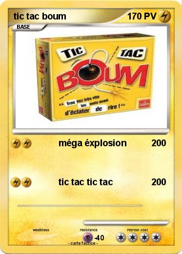 Pokemon tic tac boum