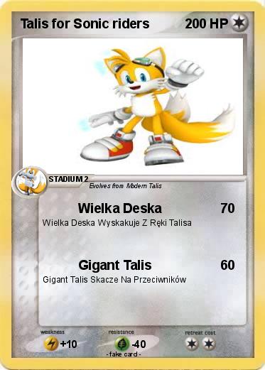 Pokemon Talis for Sonic riders