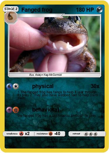 Pokemon Fanged frog