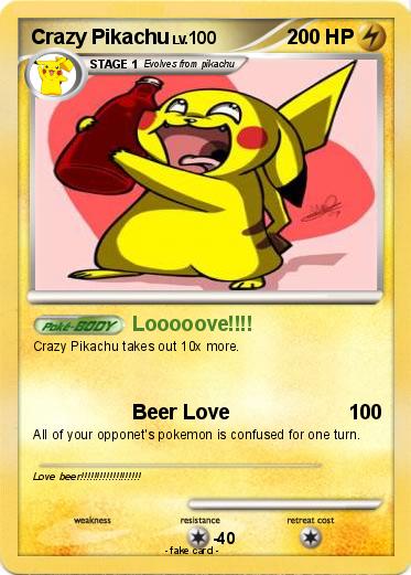 Pokemon Crazy Pikachu