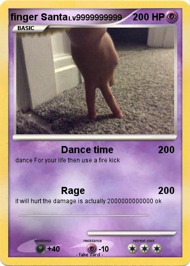 Pokemon finger Santa