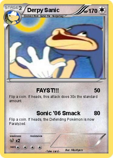 Pokemon Derpy Sanic
