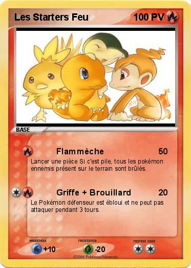 Pokemon Les Starters Feu
