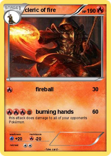 Pokemon cleric of fire