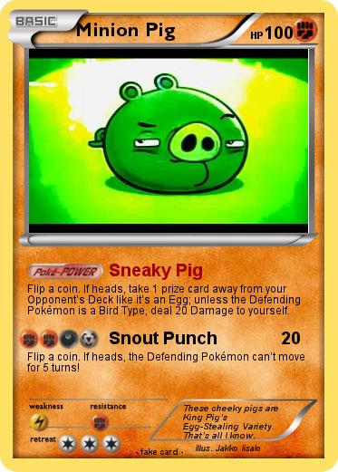 Pokemon Minion Pig