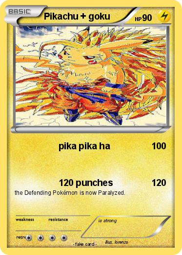 Pokemon Pikachu + goku