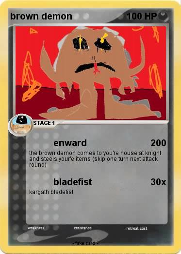 Pokemon brown demon