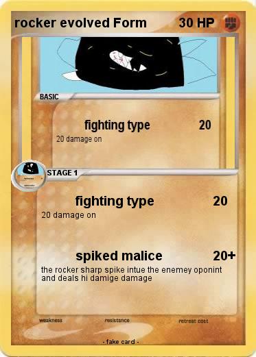 Pokemon rocker evolved Form