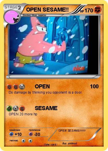 Pokemon OPEN SESAME!!