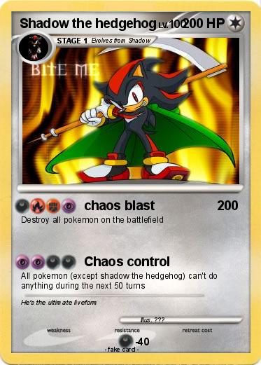 Pokemon Shadow the hedgehog