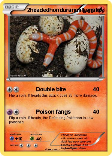 Pokemon 2headedhonduranmilksnake