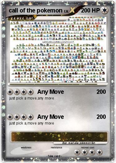 Pokemon call of the pokemon