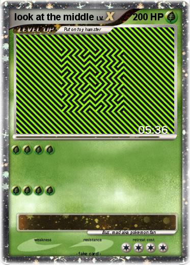 Pokemon look at the middle