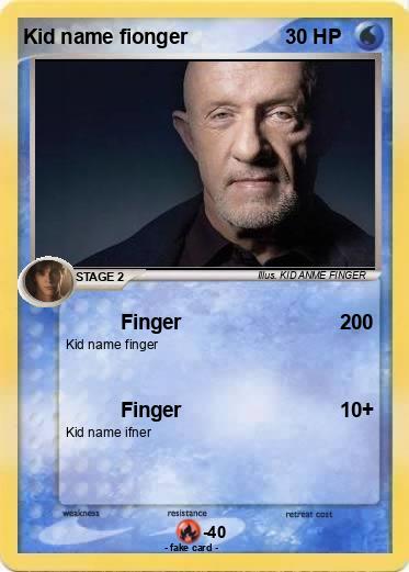 Pokemon Kid name fionger