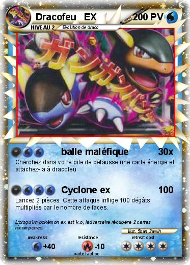 Pokemon Dracofeu   EX