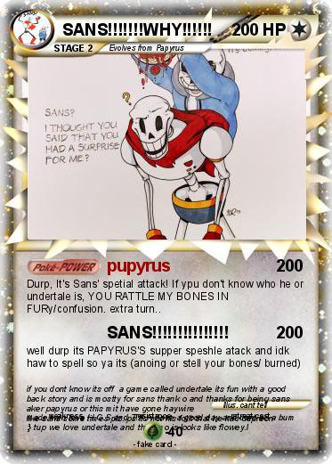 Pokemon SANS!!!!!!!WHY!!!!!!