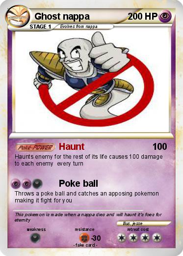 Pokemon Ghost nappa