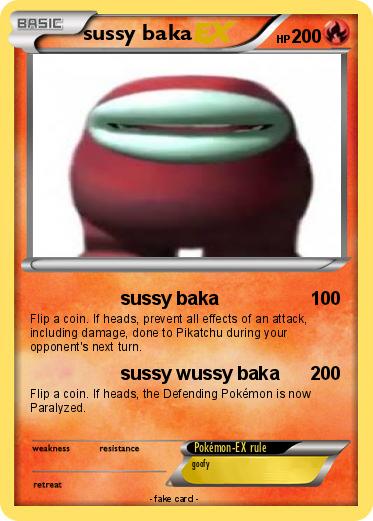 Pokémon sussy baka 8 8 - sussy baka - My Pokemon Card