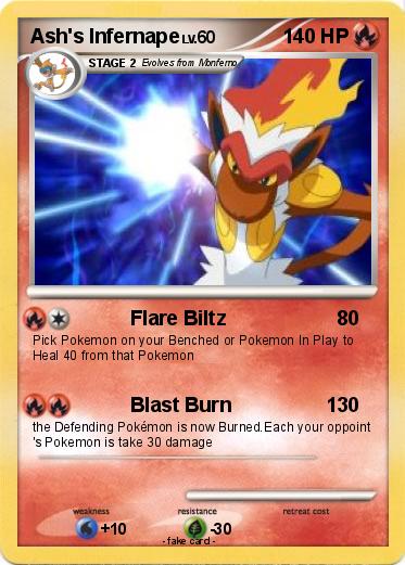 Pokemon Ash's Infernape