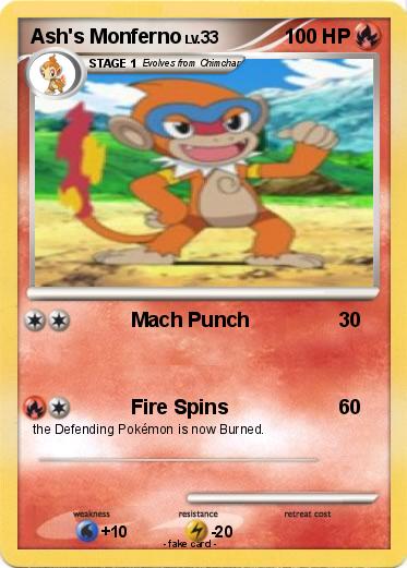 Pokemon Ash's Monferno