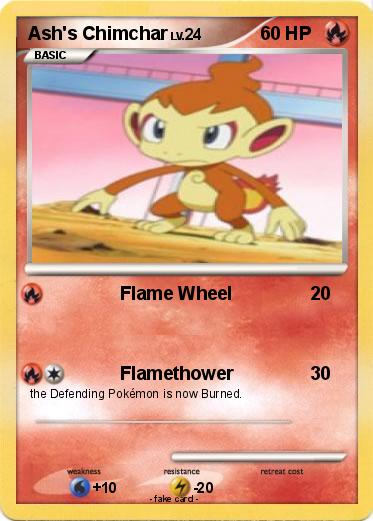 Pokemon Ash's Chimchar