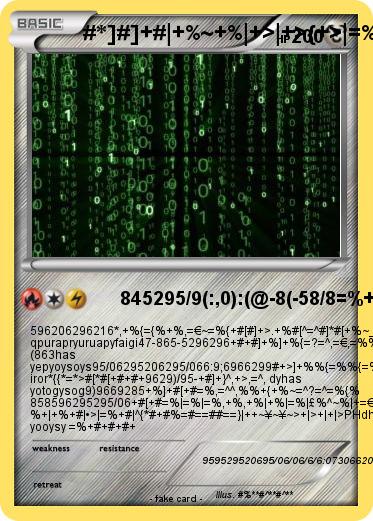 Pokemon #*]#]+#|+%~+%|+>|+>{+>|=%}+%|+%]+%|,*>|+%]+,*>.+>~€=€=€{%+]%*#{