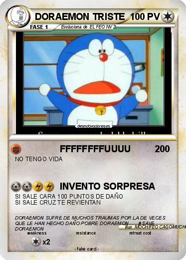 Pokemon DORAEMON TRISTE