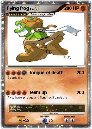 Pokemon flying frog