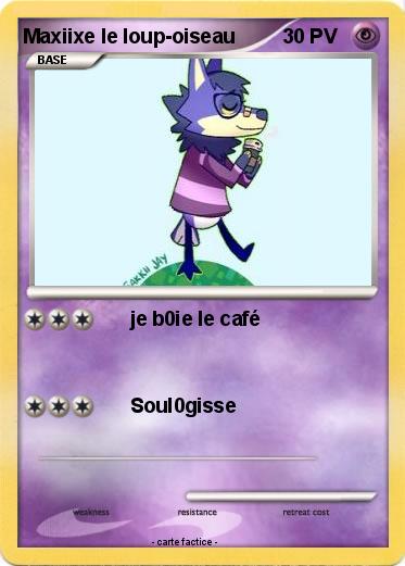 Pokemon Maxiixe le loup-oiseau