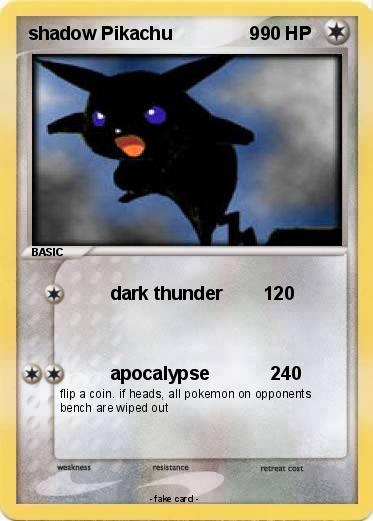 Pokemon shadow Pikachu               9
