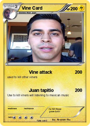 Pokemon Vine Card