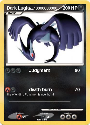 Pokemon Dark Lugia