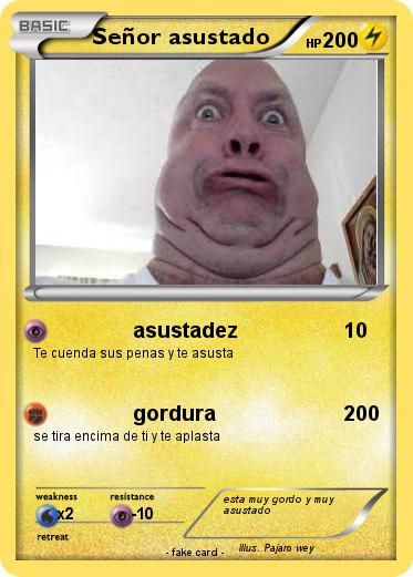 Pokemon Señor asustado