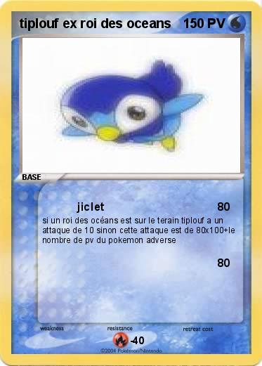 Pokemon tiplouf ex roi des oceans 