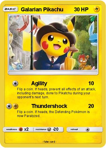 Pokemon Galarian Pikachu