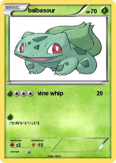 Pokemon balbasour