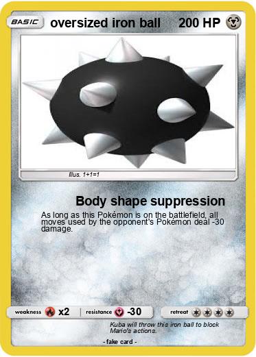 Pokemon oversized iron ball