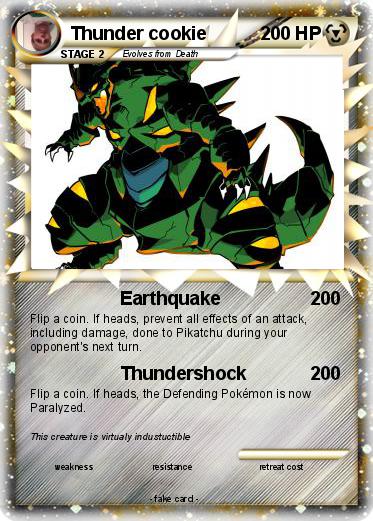 Pokemon Thunder cookie