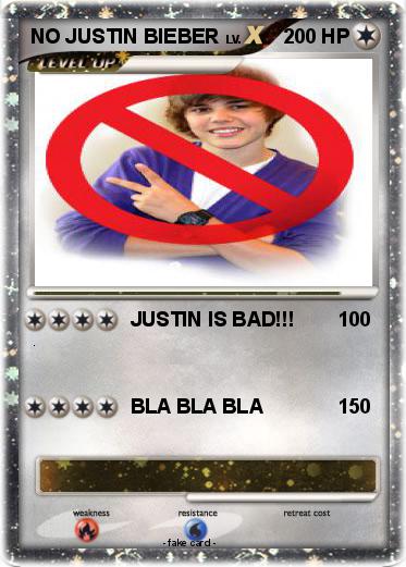 Pokemon NO JUSTIN BIEBER