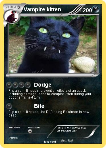 Pokemon Vampire kitten