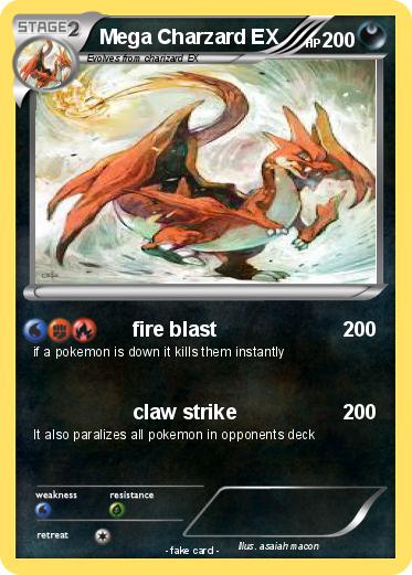 Pokemon Mega Charzard EX
