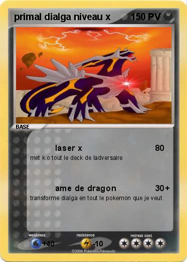 Pokemon primal dialga niveau x