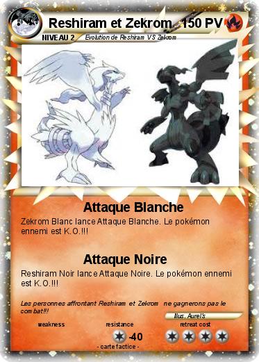 Pokemon Reshiram et Zekrom