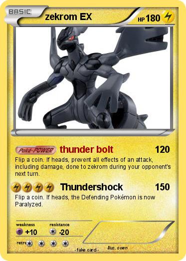 Pokemon zekrom EX
