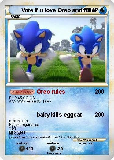 Pokemon Vote if u love Oreo and Milo