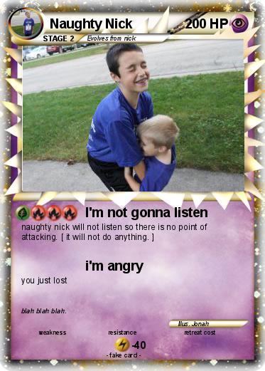 Pokemon Naughty Nick