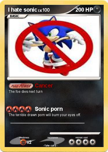 Pokemon I hate sonic